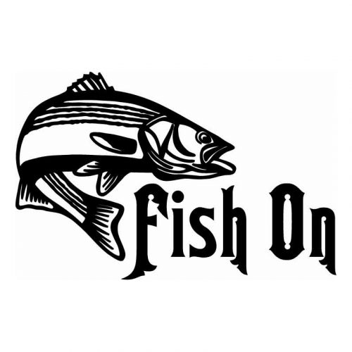 HoosierDecal Cool Fishing Vinyl Decal for Boat Car Window - Hoosierdecal