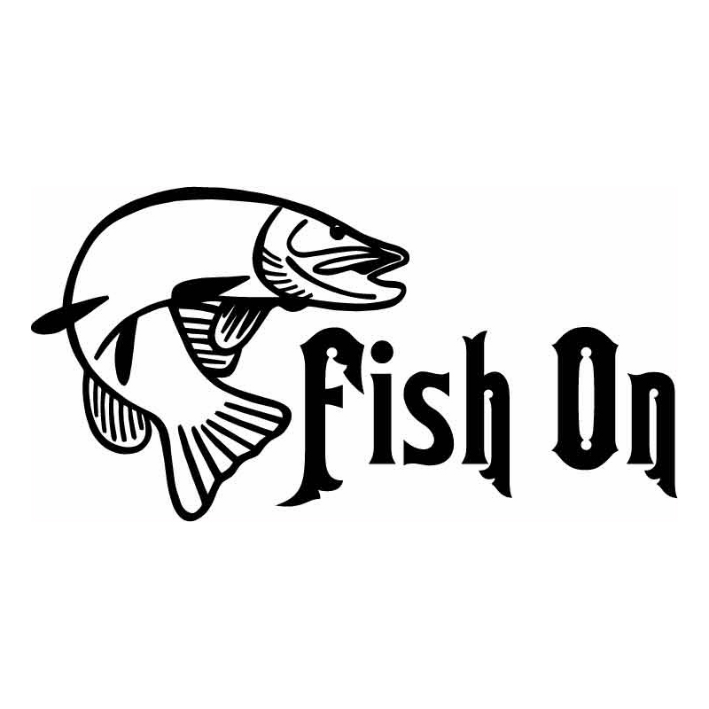 HoosierDecal Cool Fishing Vinyl Decal for Boat Car Window - Hoosierdecal