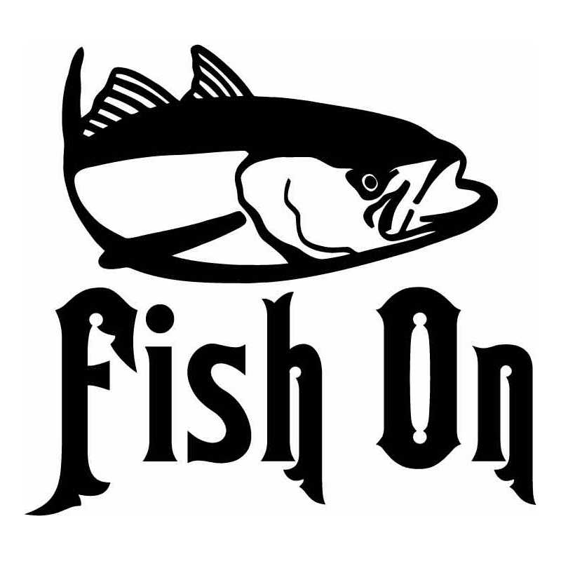 HoosierDecal Cool Fishing Vinyl Decal for Boat Car Window - Hoosierdecal