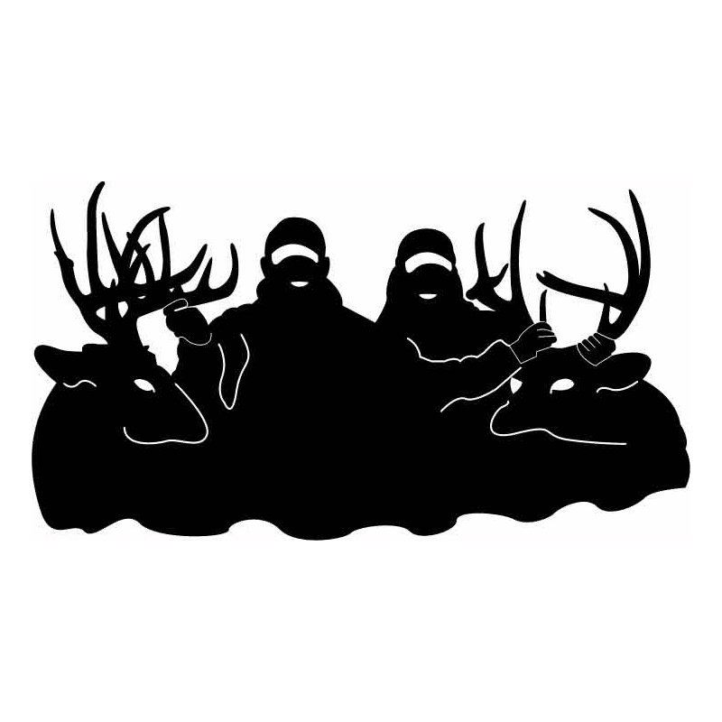 HoosierDecal Cool Hunting Vinyl Decal for Boat Car Window - Hoosierdecal