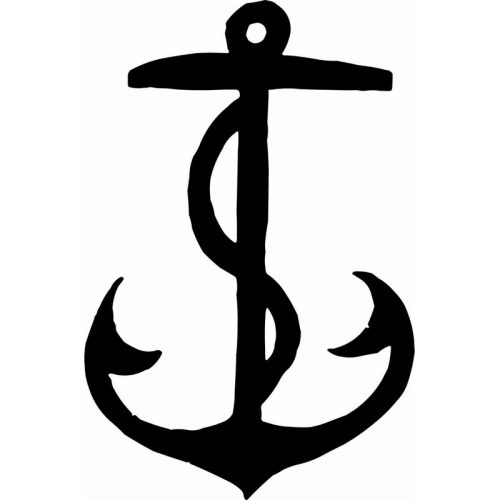 HoosierDecal Cool Anchor Nautical Vinyl Decal for Boat Car Window 145 ...