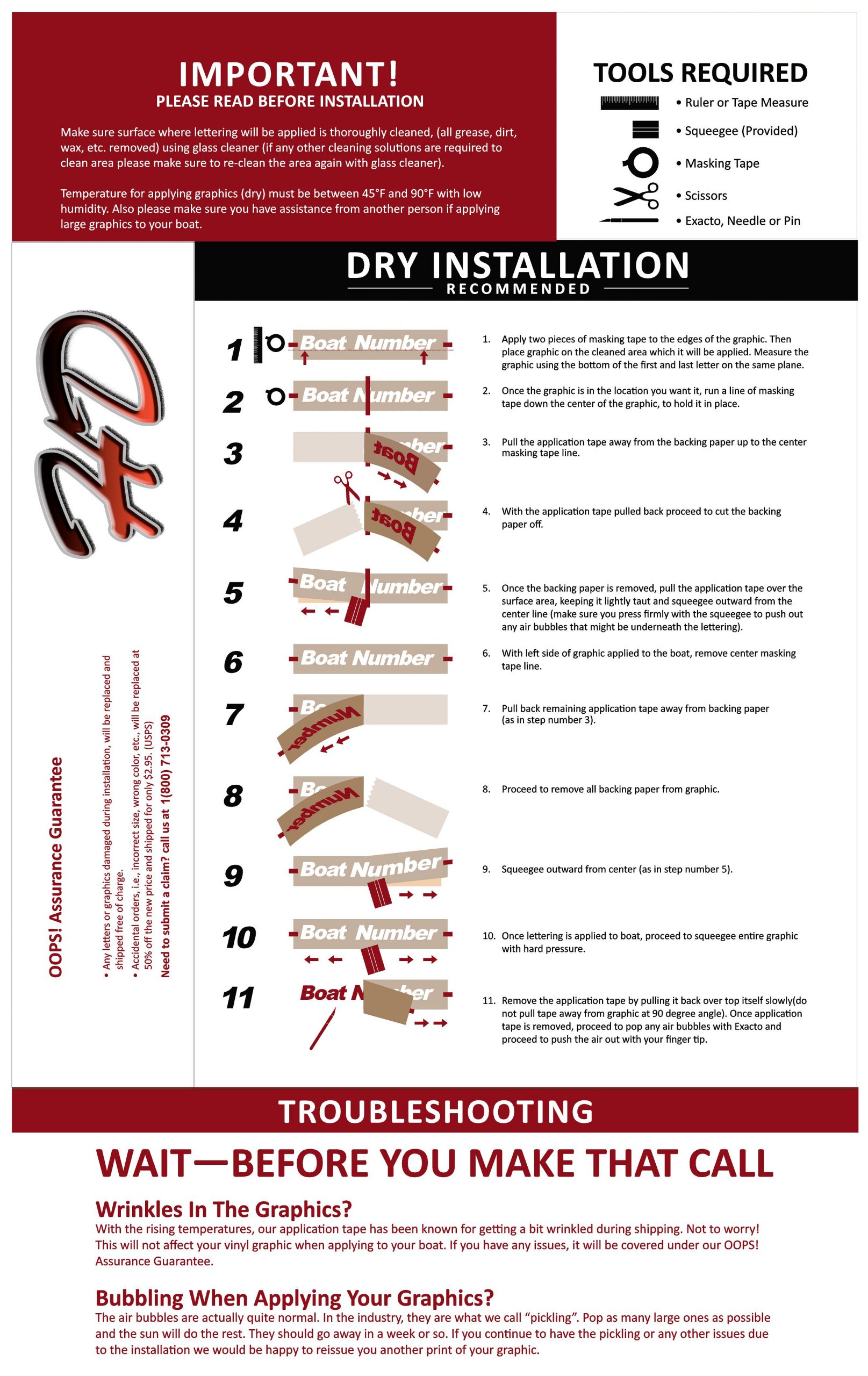 Boat Number Install Instructions Hoosierdecal